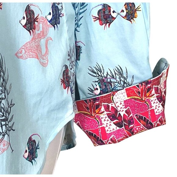 Robert Graham Priscilla Long Sleeve Button Front Tropical Fish Shirt NWT Small - Picture 3 of 12